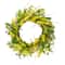 25" Yellow & Purple Daisy & Berry Floral Spring Wreath